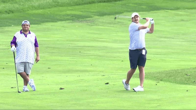 SEPT. 16, 2026 - Caleb Pressley and Glenny Balls attend the Biltmore Championship Asheville, a PGA Tour event. (Photo: WLOS Staff)