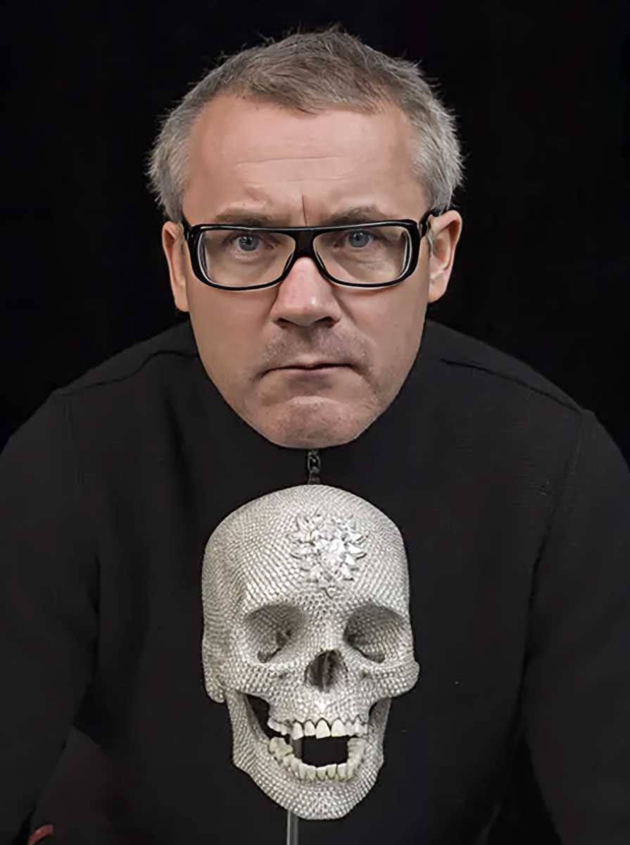 damien hirst skull diamond