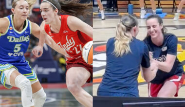 Paige Bueckers and Caitlin Clark appear to leave any beef behind at the World Cup