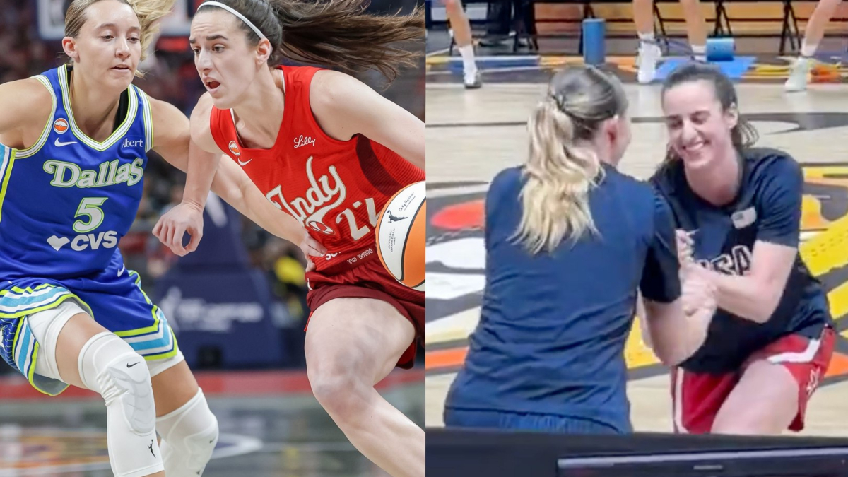 Paige Bueckers and Caitlin Clark appear to leave any beef behind at the World Cup