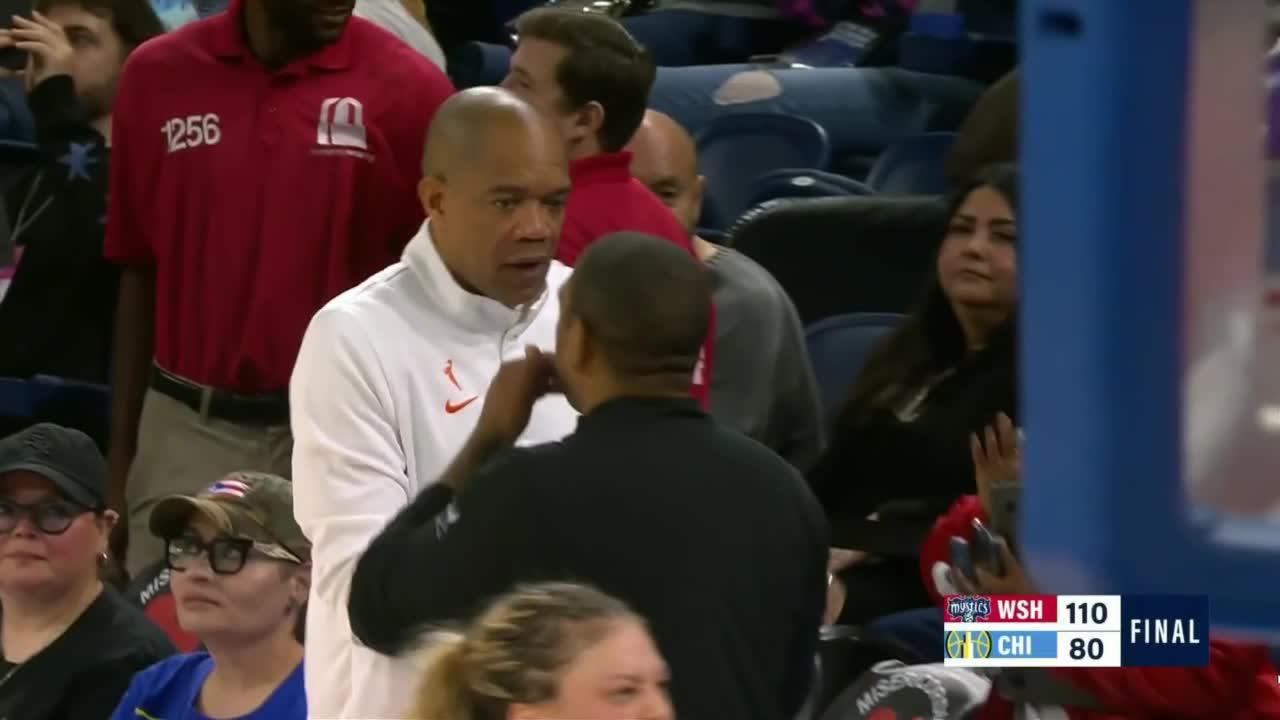Austin scores 20, Iriafen has 18 points and 11 rebounds, Mystics beat Sky 110-80