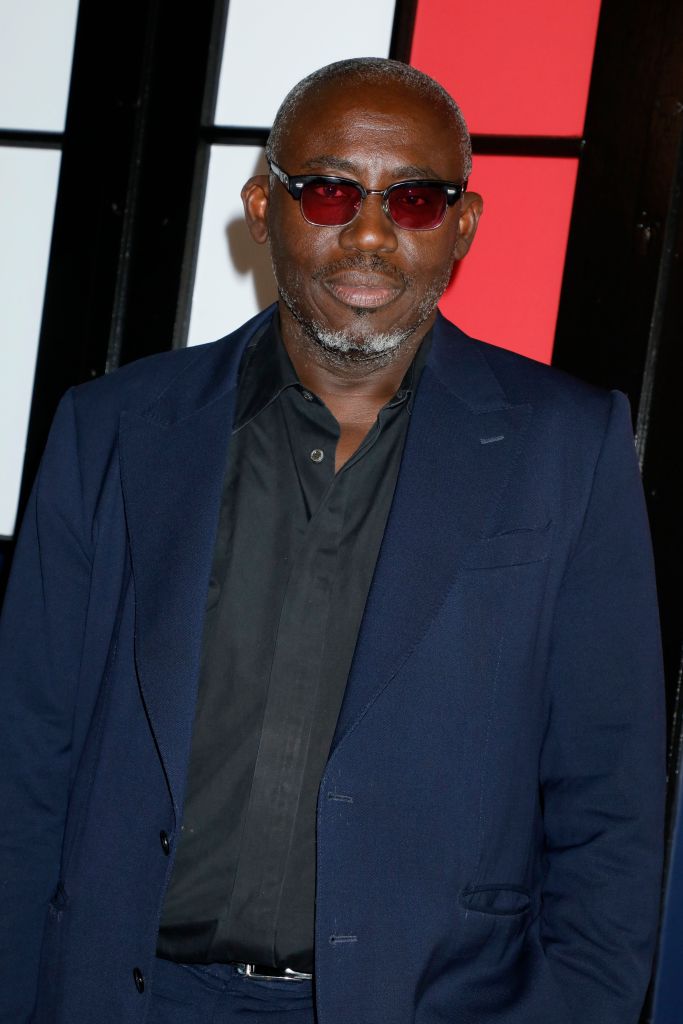 Edward Enninful at the Tommy Hilfiger show.