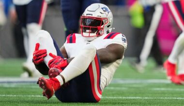 NFL Network: Patriots WR A.J. Brown expected to miss six weeks with high ankle sprain | Latest NFL News, Analysis & Updates