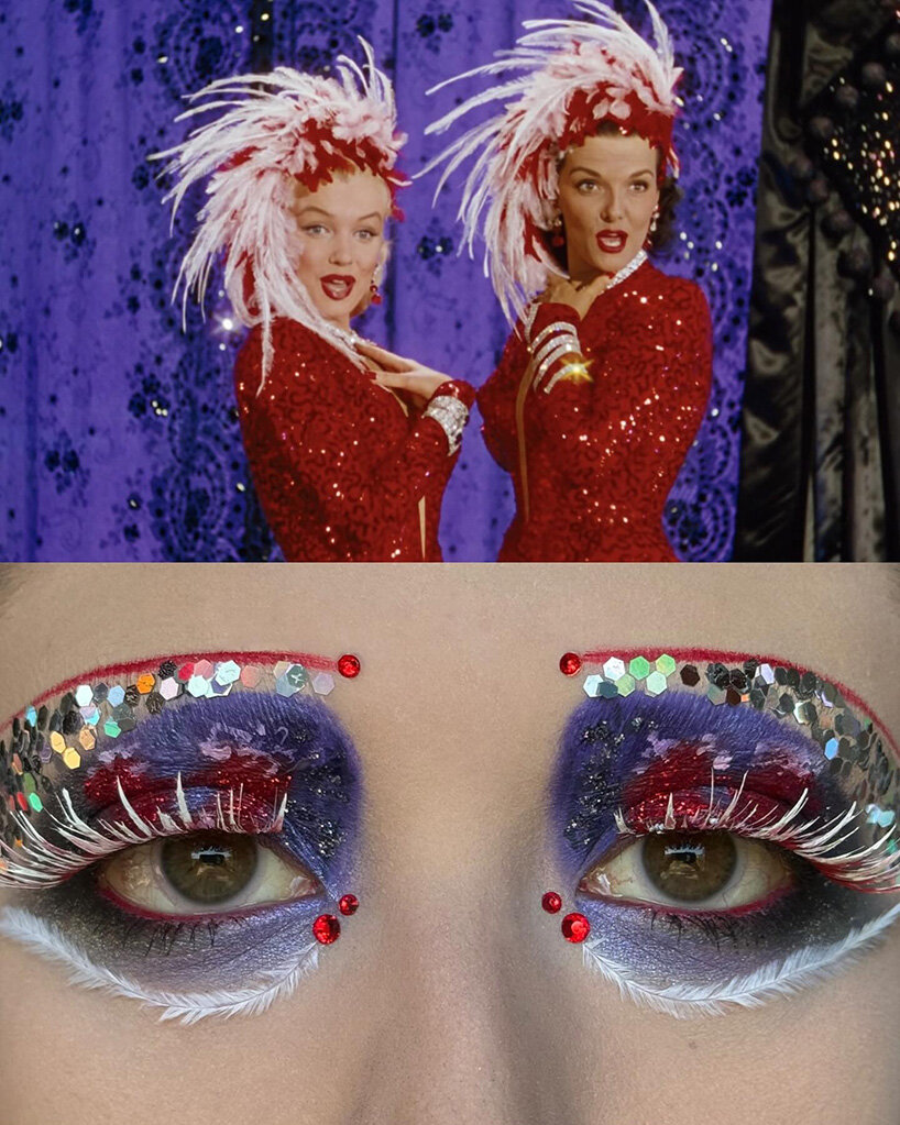 film stills leave the screen and become elaborate makeup compositions - 16