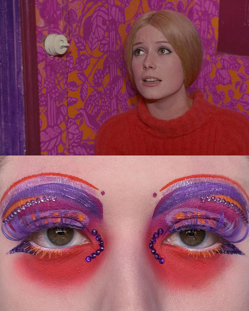 film stills leave the screen and become elaborate makeup compositions - 12