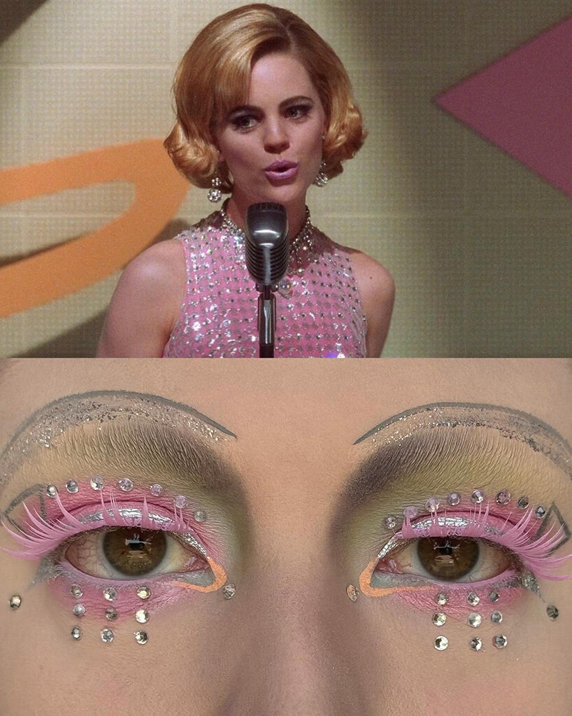 film stills leave the screen and become elaborate makeup compositions - 14