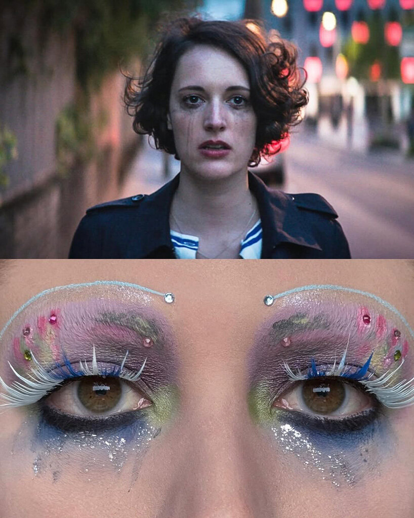 film stills leave the screen and become elaborate makeup compositions - 6