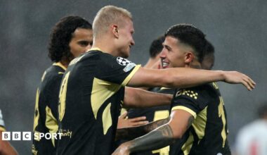 Champions League: Aston Villa hold on to beat Club Brugge before Man City visit Porto - BBC
