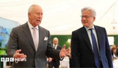 King warns tech bosses about 'existential dangers' of AI falling into wrong hands as he hosts summit
