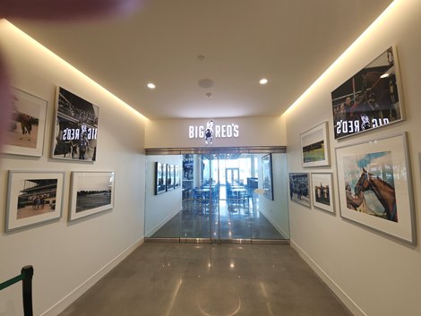 Entrance to Big Red's at the new Belmont Park