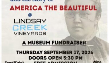 Premier Documentary Screening of “From Sea To Shining Sea, Katharine Lee Bates and the Story of America the Beautiful” United States’ “second national anthem”.
