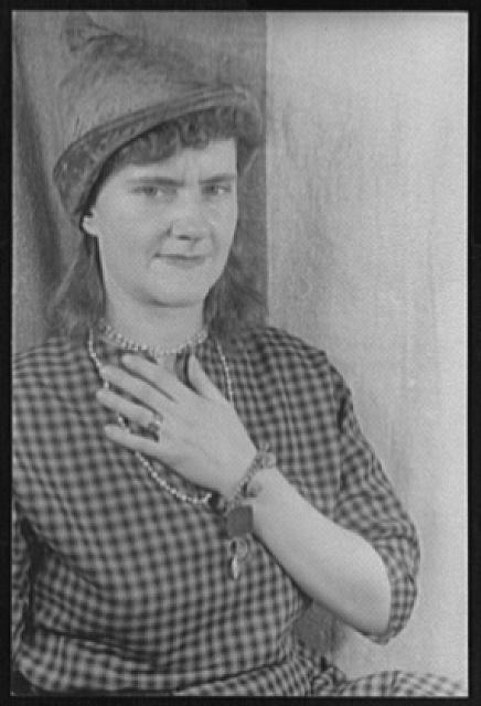 Gelatin silver portrait of Gertrude Abercrombie.