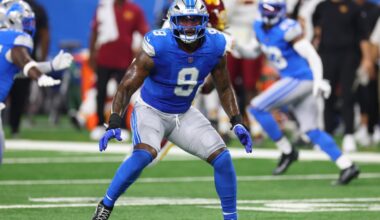 Detroit Lions rookie Derrick Moore among 6 jersey number changes