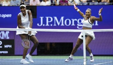 Serena and Venus Williams lose in a match tiebreaker in their return to the US Open