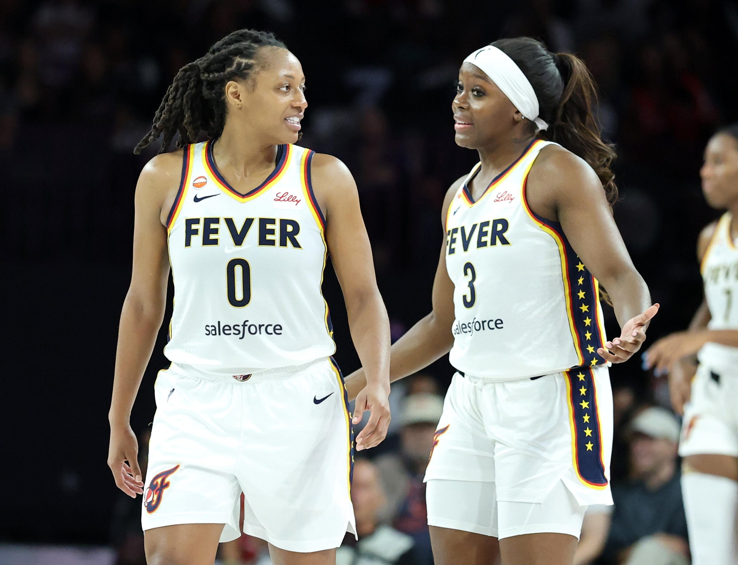 Kelsey Mitchell and Raven Johnson.