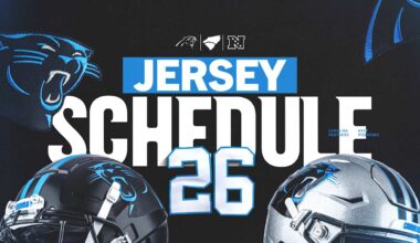 Carolina Panthers release the 2026 jersey schedule