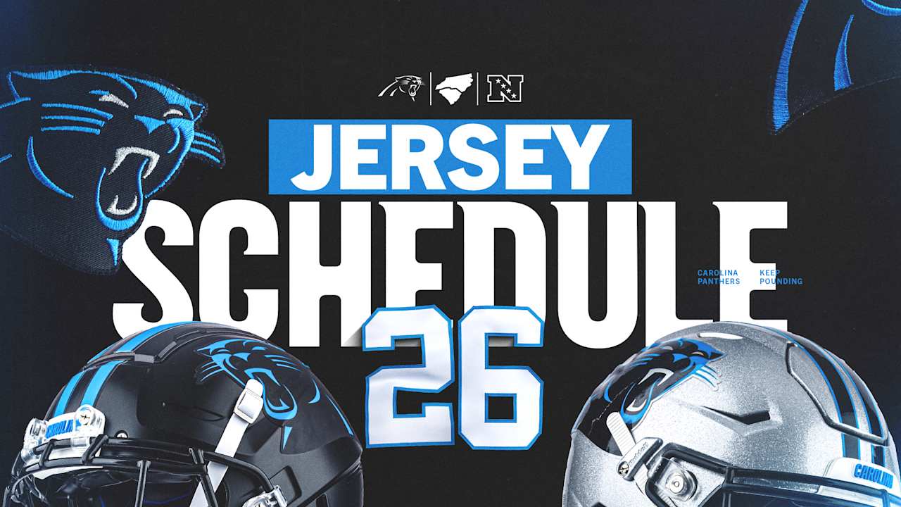 Carolina Panthers release the 2026 jersey schedule