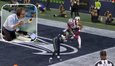 Kevin Harlan has incredible booth reaction to Drake Maye INT