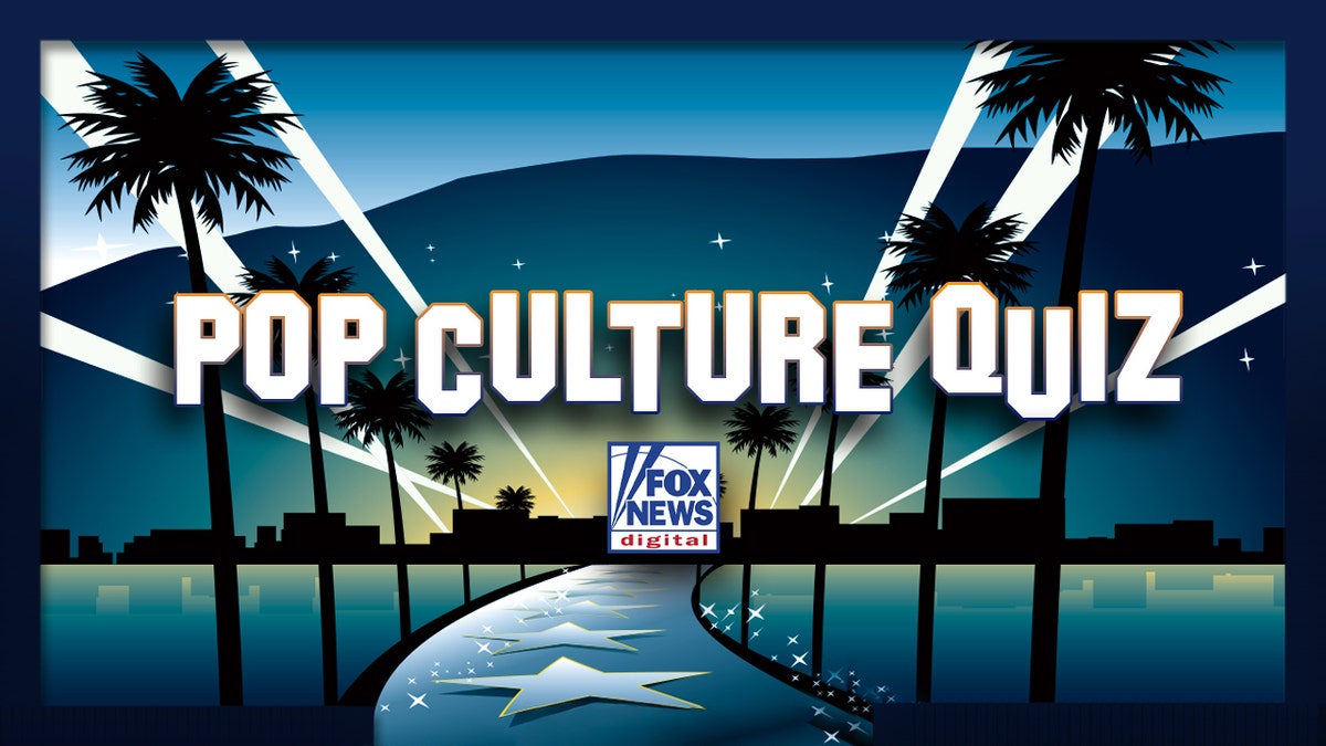 Entertainment Quiz with a Hollywood graphic background for Fox News Digital