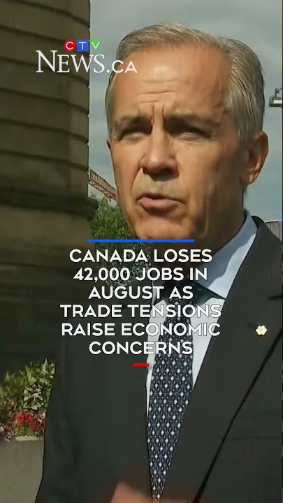 Canada loses 42,000 jobs in August as trade tensions raise economic concerns - YouTube