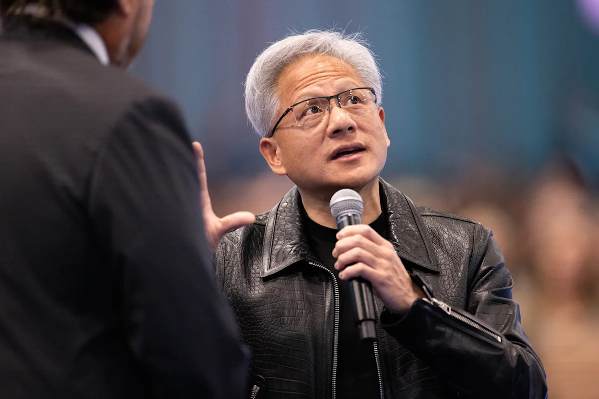 Nvidia CEO Jensen Huang was everywhere in Q3. The AI giant's stock proves it.