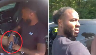 Raheem Sterling filmed in Lamborghini with nitrous oxide canisters on lap during dangerous driving arrest - Yahoo