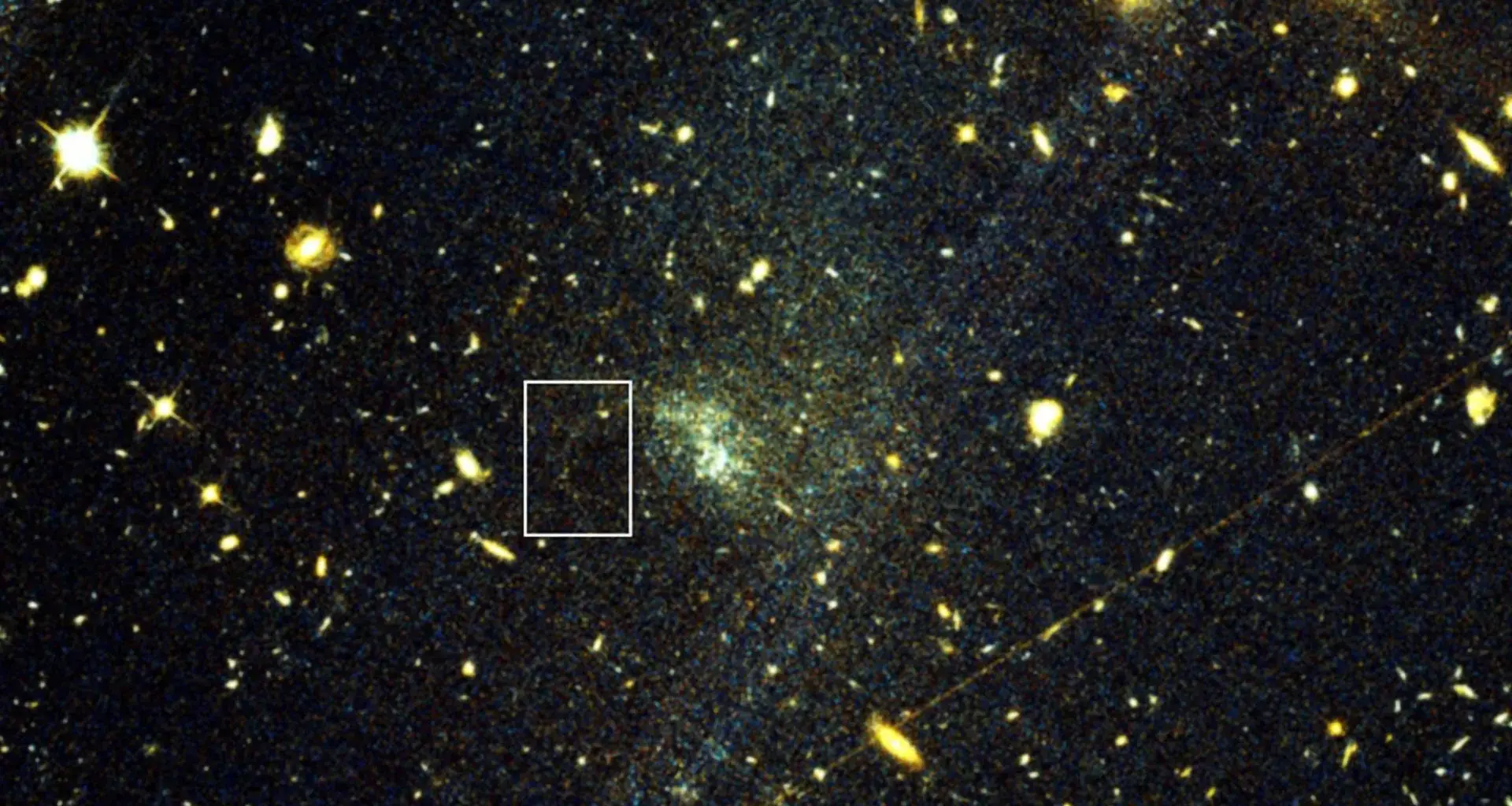 First stellar stream beyond the Milky Way could reveal dark matter