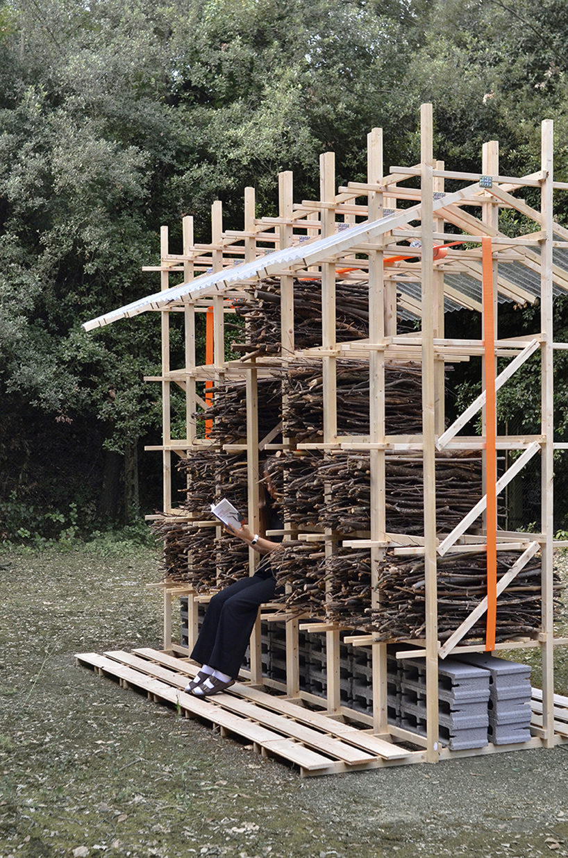 m²ft architects stacks woodland branches into modular biodiversity pavilion in italy - 5