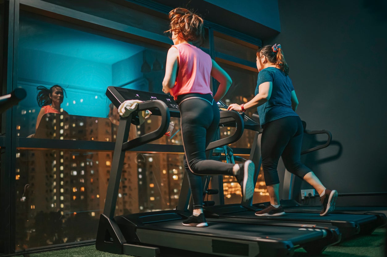 Switching out running for a lower impact aerobic activity like using an exercise bike can be a way to improve your fitness without putting as much stress on the body as you would while running
