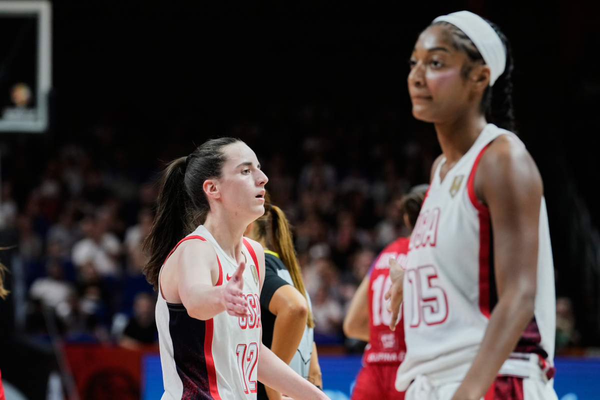 Caitlin Clark calls out reporter over Angel Reese question after Team USA gold