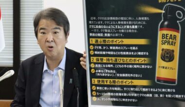 Japan gov't releases tips on bear spray use amid concern over bear attacks