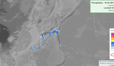 Japan weather agency warns of intense rain in Tokyo, 6 areas through Monday