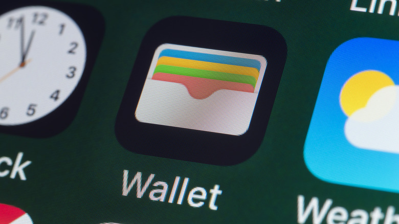 Apple Wallet icon on the iPhone Home Screen.