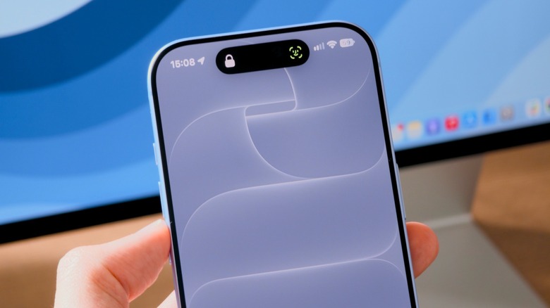 Face ID animation on the iPhone 18 Pro.