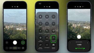 iphone 18 pro adjust shutter speed