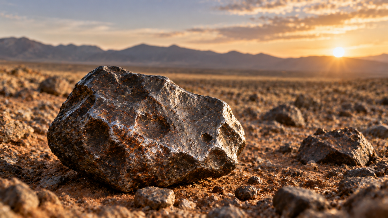 Image AI generated Iron meteorites reveal early space rocks