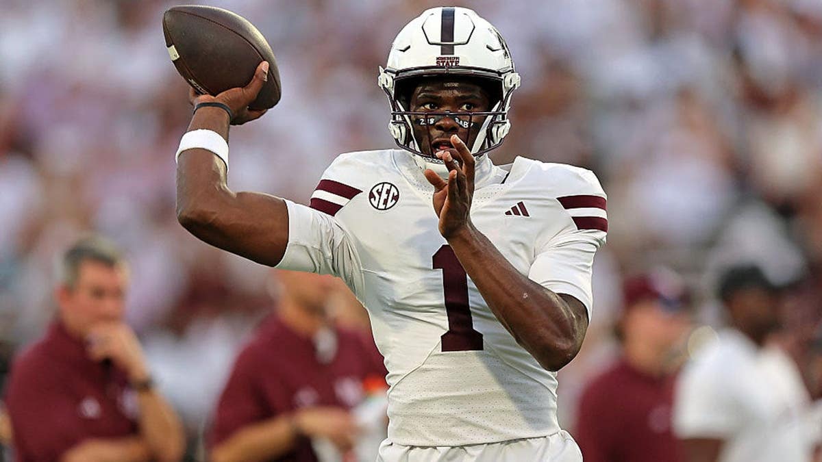Kamario Taylor warms up before the game at Davis Wade Stadium.