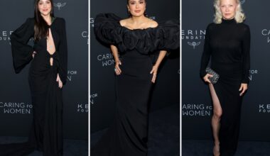 Kering Foundation Caring for Women Dinner 2026 red carpet: Salma Hayek, Dakota Johnson, Pamela Anderson and more