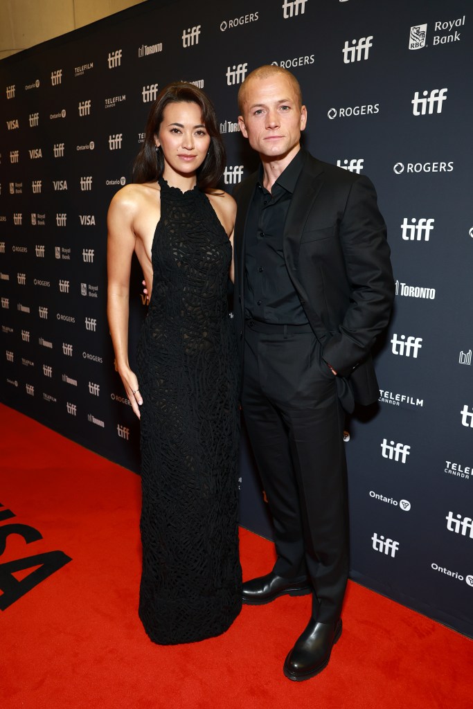 Jessica Henwick and Taron Egerton at the "Everybody Wants To F*ck Me" premiere during the 2026 Toronto International Film Festival.