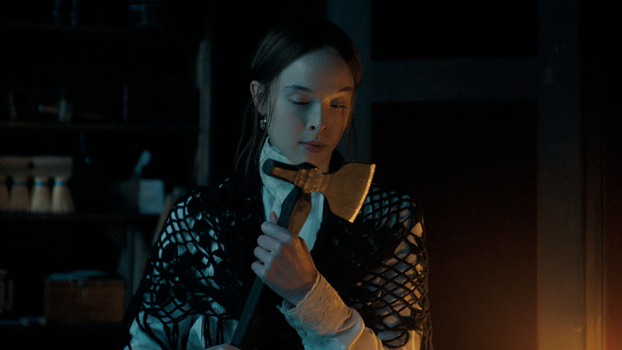 Monster: The Lizzie Borden Story. Ella Beatty as Lizzie Borden in episode 404 of Monster: The Lizzie Borden Story. Cr. Courtesy of Netflix © 2026