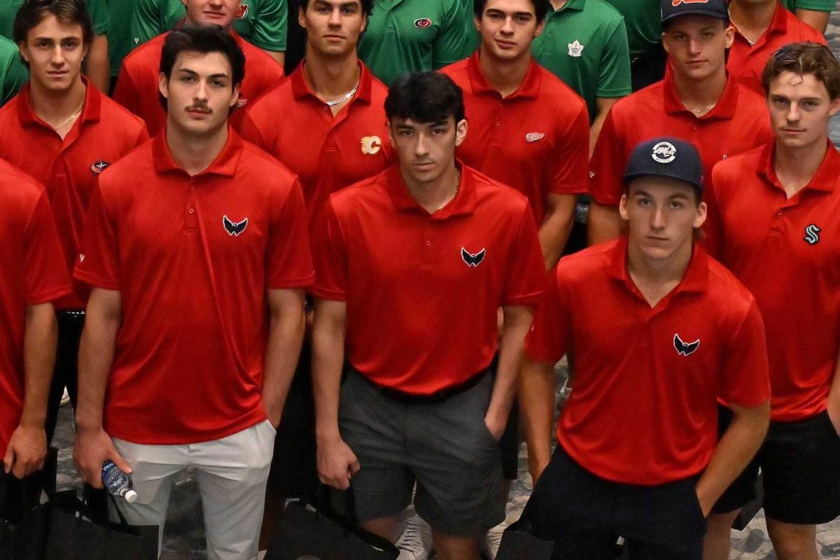 Capitals’ Cole Hutson, Lynden Lakovic, and Terik Parascak attend NHL/NHLPA Player Orientation Program