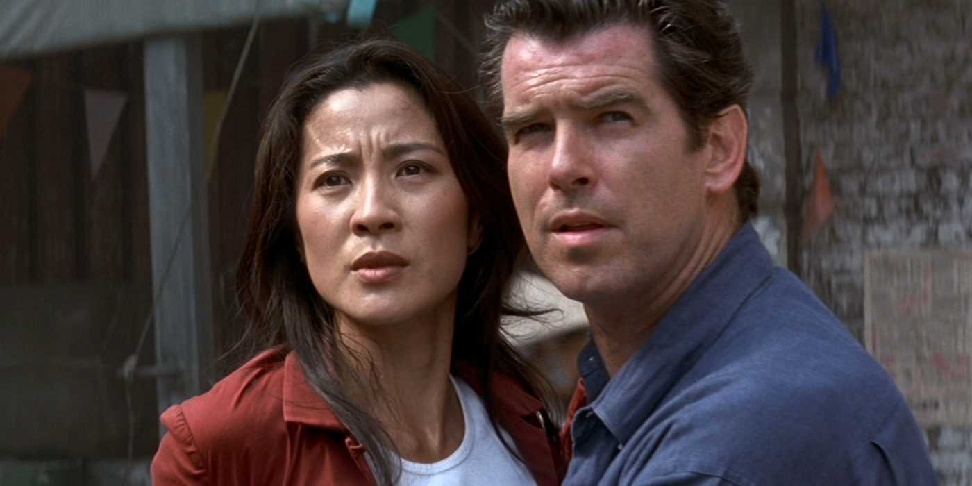Michelle Yeoh and Pierce Brosnan in Tomorrow Never Dies