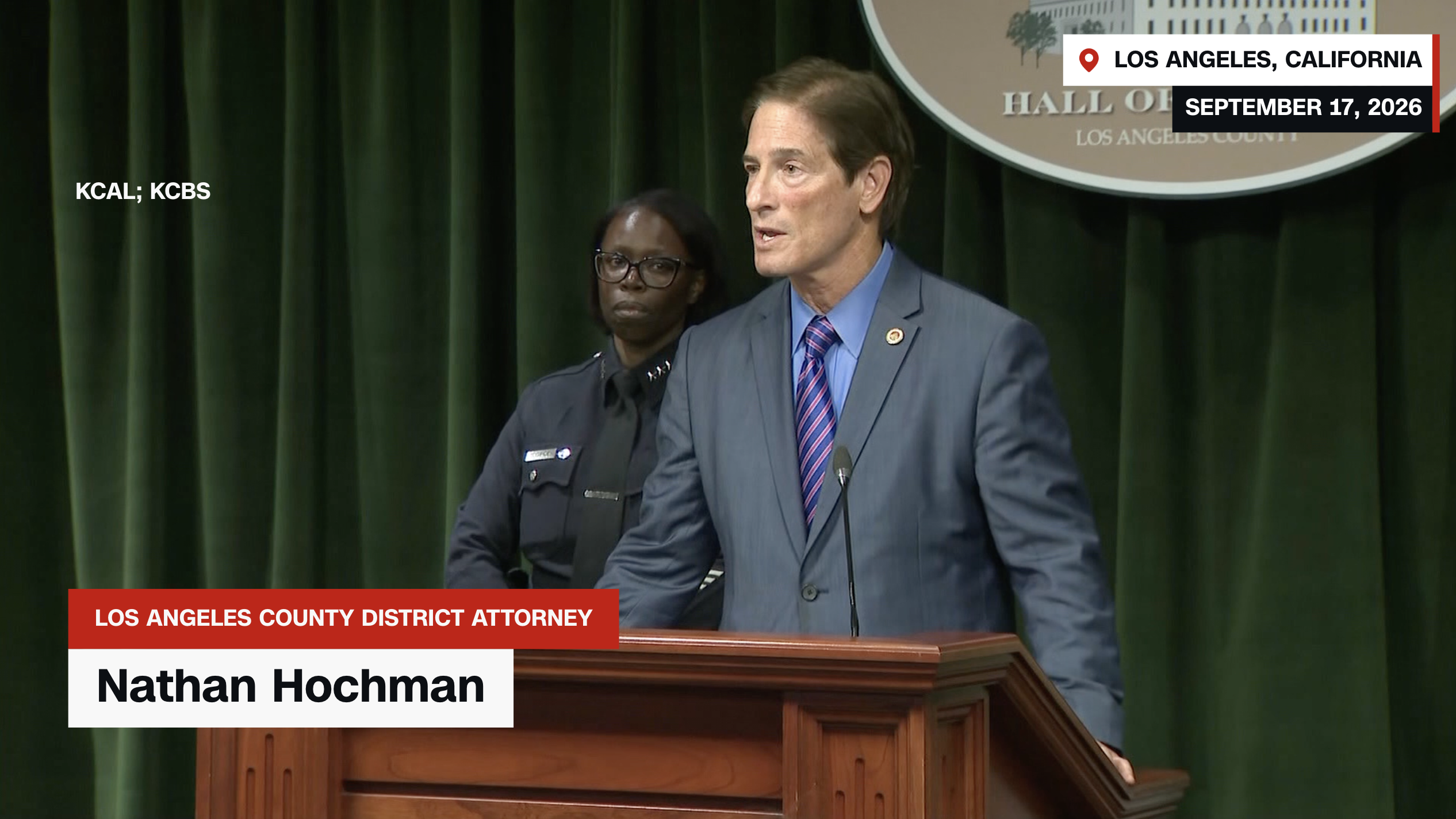 The effects of driving too fast and driving under the influence don’t end with the vehicle operator possible spending life in prison, Nathan Hochman, the Los Angeles County District Attorney, said at a September 17 news conference, but the consequences of those actions affect “the individuals and the families that they are going to either harm or kill. There there's no words for it. These are harms that cannot be replaced. They cannot be compensated.”