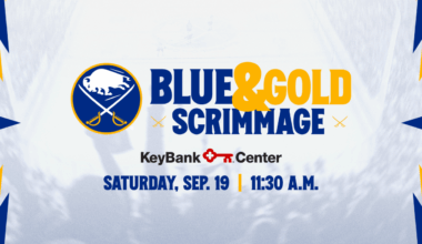 Sabres to host Blue & Gold Scrimmage at KeyBank Center on Saturday, Sept. 19