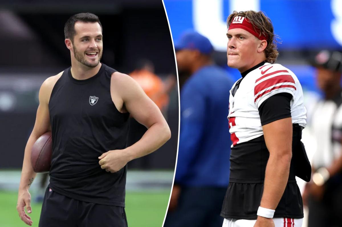 Ex-Raiders QB Derek Carr trolls Giants talk amid Jaxson Dart injury