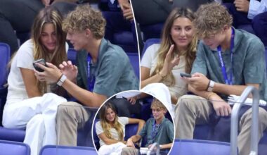 Cruz Hewitt chats up Roger Federer's daughter at US Open