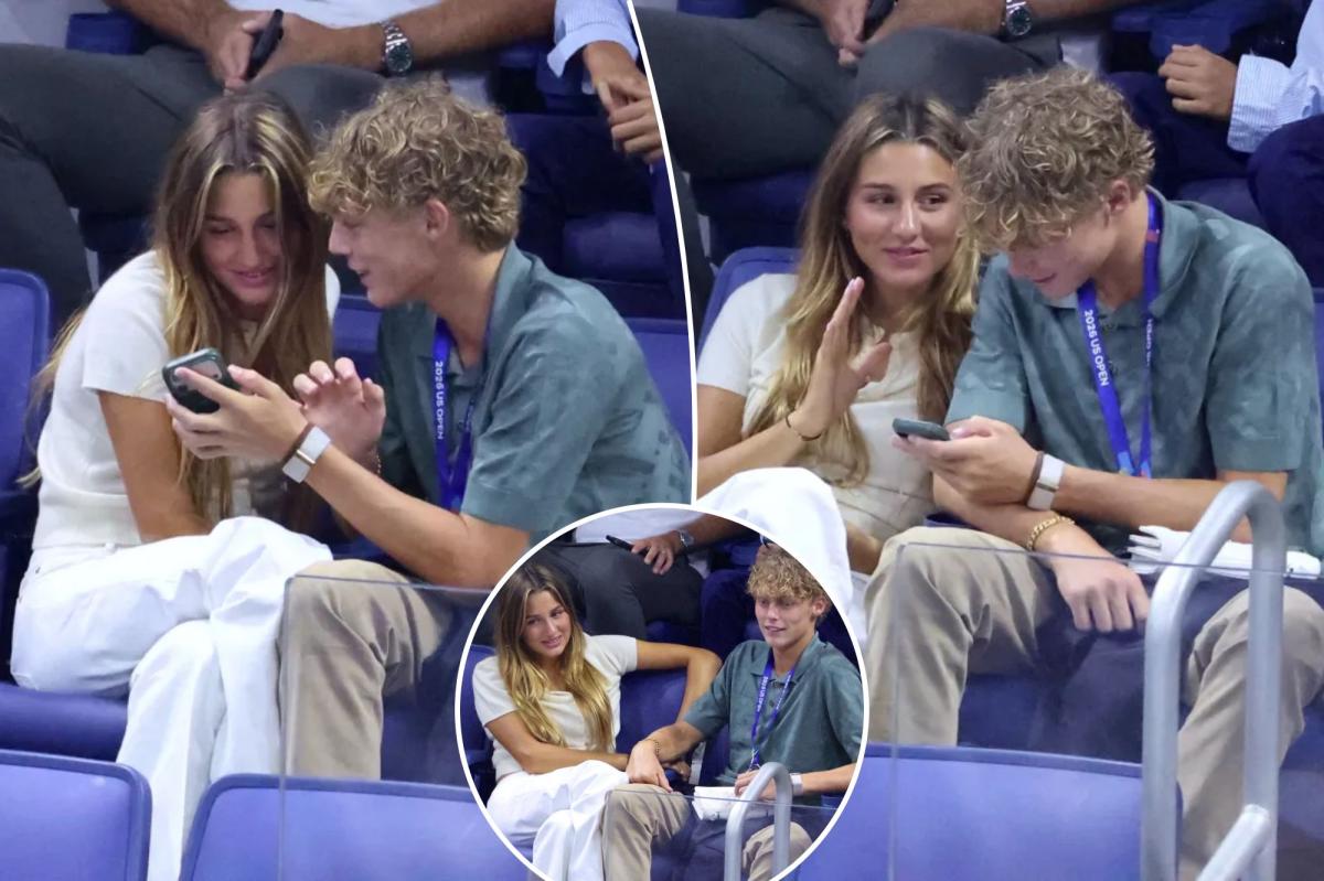Cruz Hewitt chats up Roger Federer's daughter at US Open