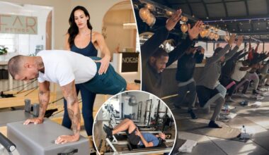 Guys are joining men-only Pilates classes