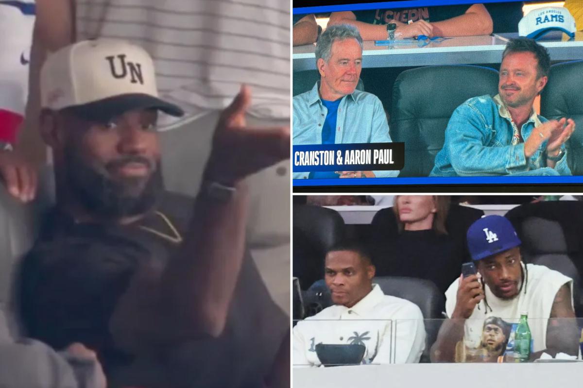 LeBron James, Jessica Alba lead star-studded crowd at Monday Night Football