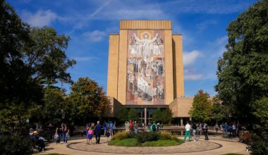 Search underway for suspected gunman outside Notre Dame football game vs Michigan State